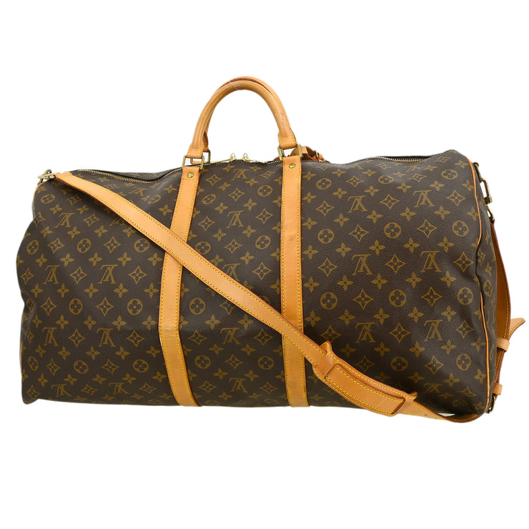 Louis Vuitton Monogram Keepall Bandouliere 60 Duffle Bag M41412 VI8910 XX32647