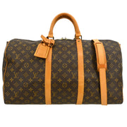 Louis Vuitton Monogram Keepall Bandouliere 50 Duffle Bag M41416 VI1914 XX32706