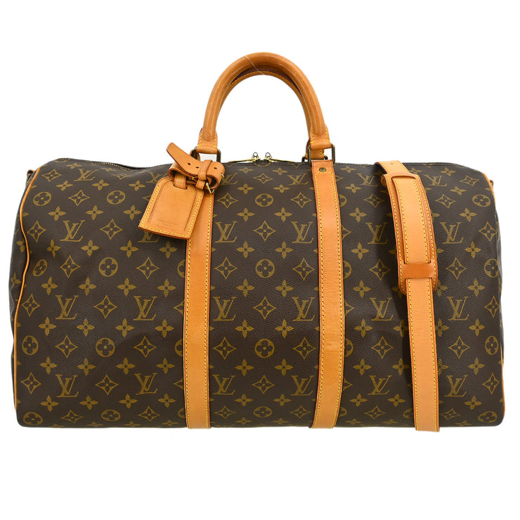 Louis Vuitton Monogram Keepall Bandouliere 50 Duffle Bag M41416 VI1914 XX32706