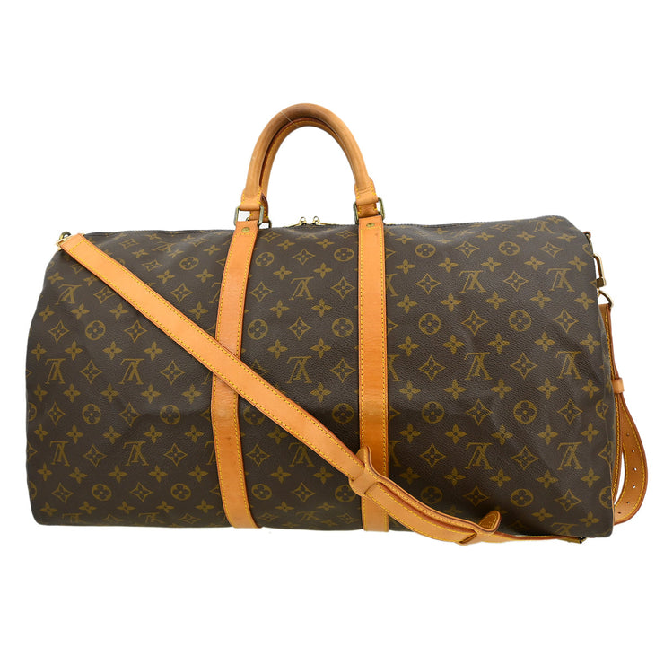 Louis Vuitton Monogram Keepall Bandouliere 55 Duffle Bag M41414 SP0911 XX32750