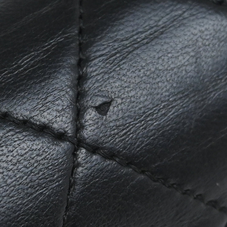 Chanel Black Lambskin Turnlock Mini Full Flap Shoulder Bag