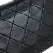 Chanel Black Lambskin Turnlock Mini Full Flap Shoulder Bag