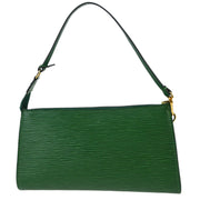 Louis Vuittonq Green Epi Pochette Accessoires Handbag M52944 AR0959 XX31977