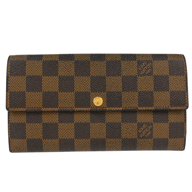 Louis Vuitton Damier Portefeuille Sarah Wallet N61734 CT4102 XX31997