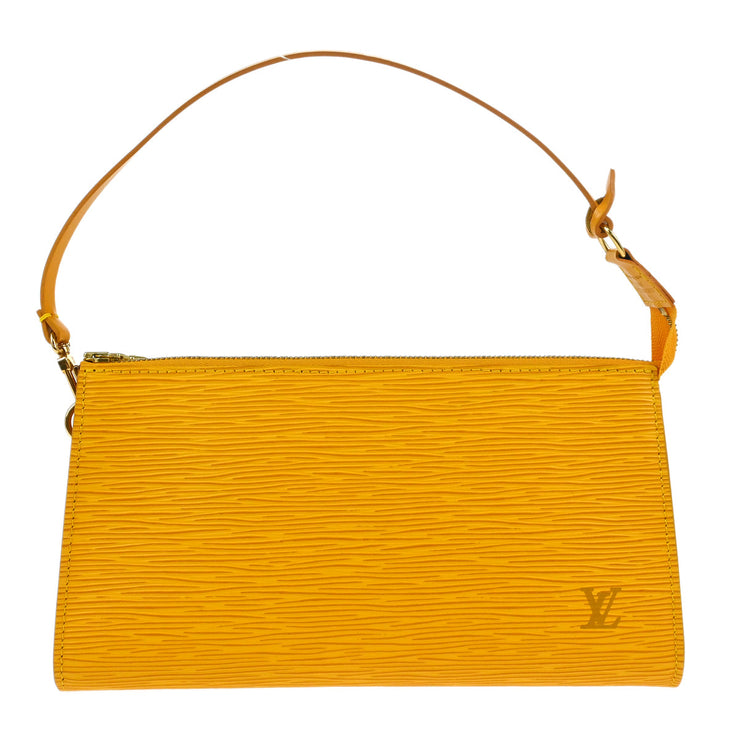 Louis Vuittonq Yellow Epi Pochette Accessoires Handbag M52949 AR0082 XX32011