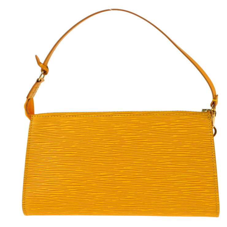 Louis Vuittonq Yellow Epi Pochette Accessoires Handbag M52949 AR0082 XX32011