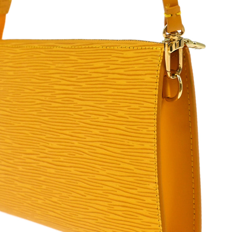 Louis Vuittonq Yellow Epi Pochette Accessoires Handbag M52949 AR0082 XX32011