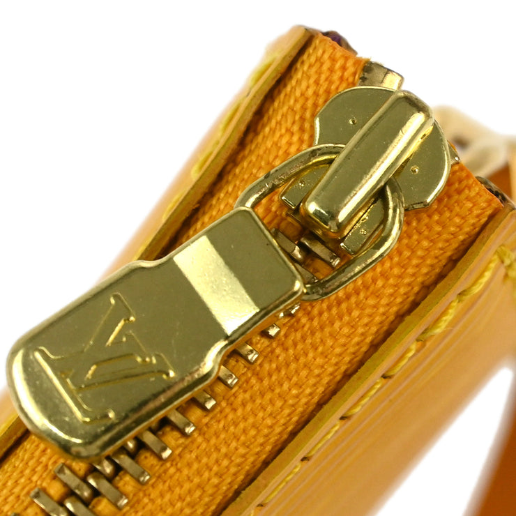 Louis Vuittonq Yellow Epi Pochette Accessoires Handbag M52949 AR0082 XX32011