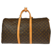 Louis Vuitton Monogram Keepall 55 Travel Duffle Handbag M41424 MI0940 XX32438
