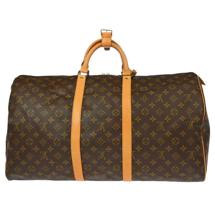 Louis Vuitton Monogram Keepall 55 Travel Duffle Handbag M41424 MI0940 XX32438