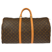 Louis Vuitton Monogram Keepall 55 Travel Duffle Handbag M41424 MI0952 XX32477