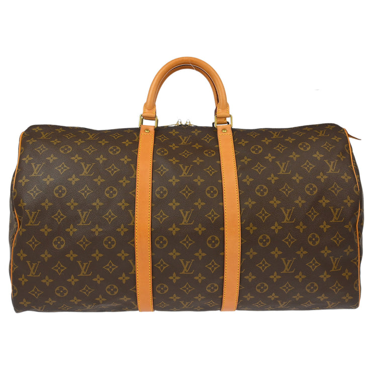 Louis Vuitton Monogram Keepall 55 Travel Duffle Handbag M41424 MI0952 XX32477