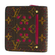Louis Vuitton Monogram Perfo Compact Zip Wallet M95188 MI0026 XX32591