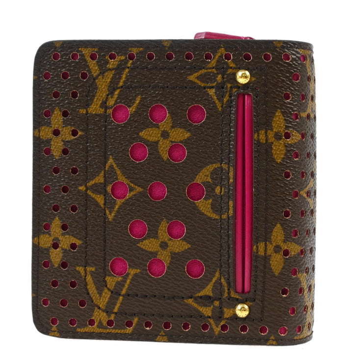 Louis Vuitton Monogram Perfo Compact Zip Wallet M95188 MI0026 XX32591