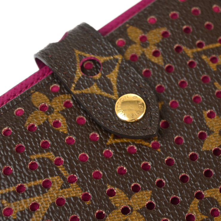 Louis Vuitton Monogram Perfo Compact Zip Wallet M95188 MI0026 XX32591