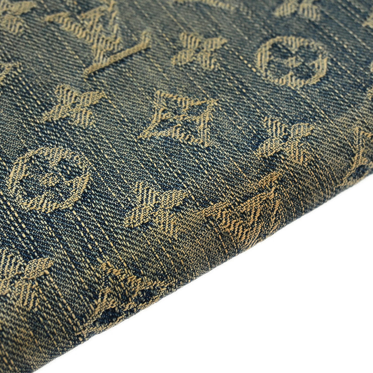 Louis Vuitton Blue Monogram Denim Zippy Wallet M95341 CA1017 XX32768