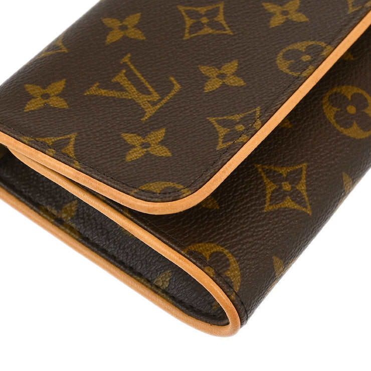 Louis Vuitton Monogram Pochette Twin GM Crossbody Bag M51852 FL0012 XX32859