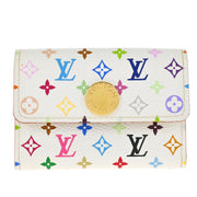 Louis Vuitton White Multicolor Porte Monnaie Cozy Wallet M60006 MI1006 XX33351