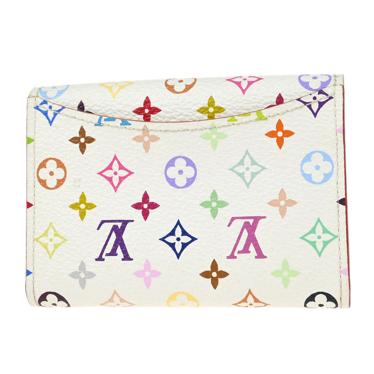 Louis Vuitton White Multicolor Porte Monnaie Cozy Wallet M60006 MI1006 XX33351