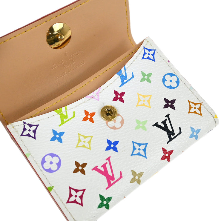 Louis Vuitton White Multicolor Porte Monnaie Cozy Wallet M60006 MI1006 XX33351