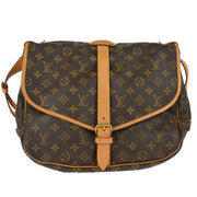 Louis Vuitton Monogram Saumur 35 Shoulder Bag M42254 AR0963 XX33368