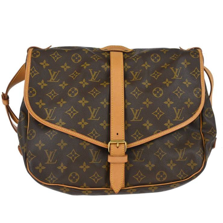 Louis Vuitton Monogram Saumur 35 Shoulder Bag M42254 AR0963 XX33368