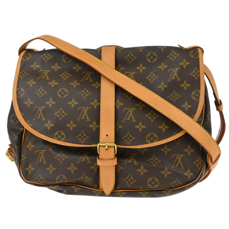 Louis Vuitton Monogram Saumur 35 Shoulder Bag M42254 AR0963 XX33368
