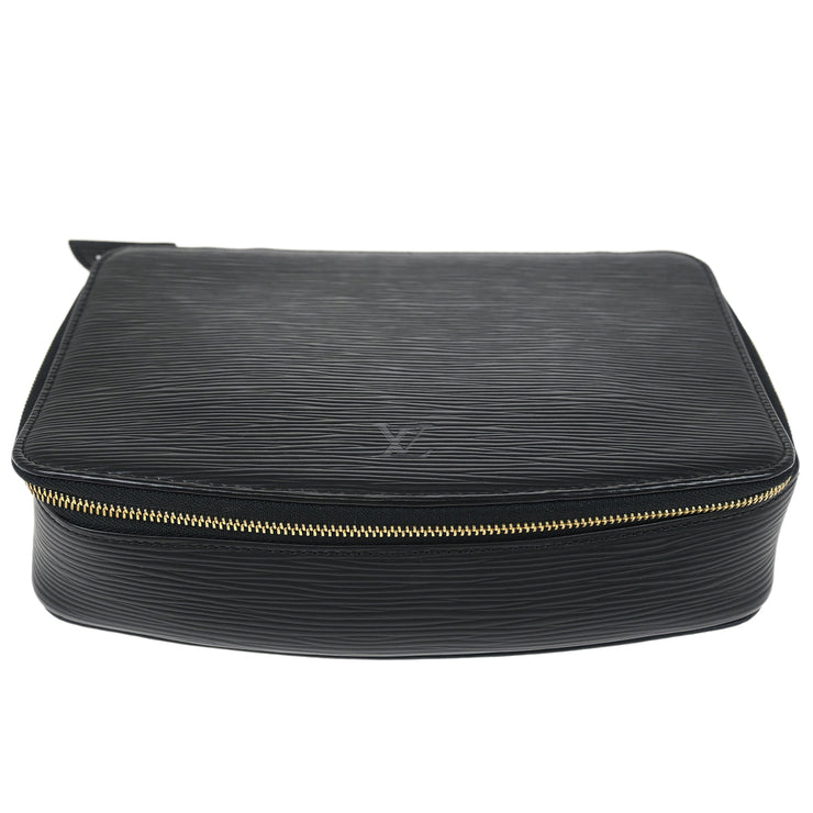 Louis Vuitton Black Epi Poche Monte Carlo Jewelry Case M48362 MI0053 XX33370