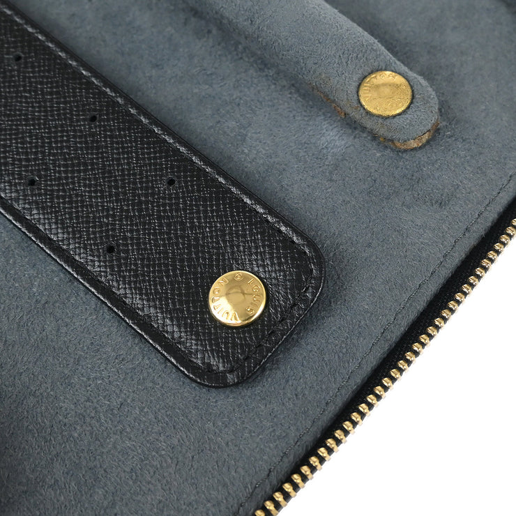 Louis Vuitton Black Epi Poche Monte Carlo Jewelry Case M48362 MI0053 XX33370