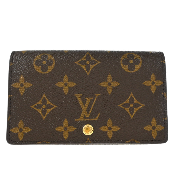 Louis Vuitton Monogram Porte Monnaie Billet Tresor Wallet M61730 CT1025 XX33805