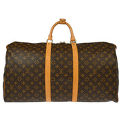 Louis Vuitton Monogram Keepall 55 Travel Duffle Handbag M41424 MB0056 XX34094