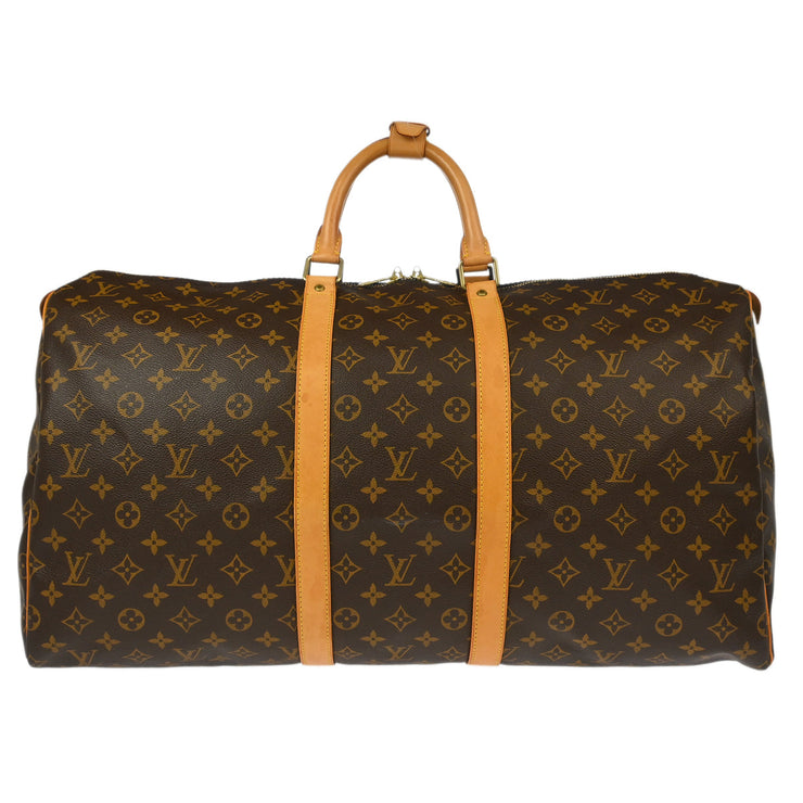 Louis Vuitton Monogram Keepall 55 Travel Duffle Handbag M41424 MB0056 XX34094