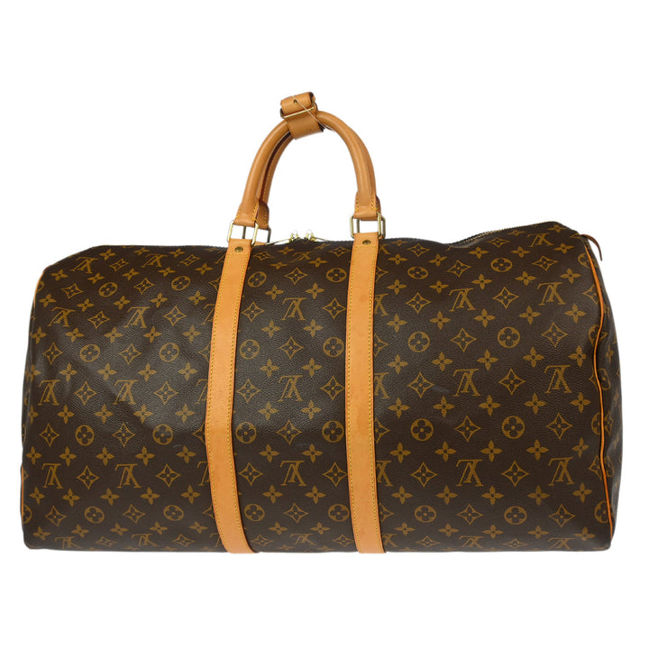Louis Vuitton Monogram Keepall 55 Travel Duffle Handbag M41424 MB0056 XX34094