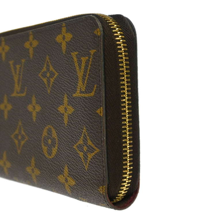 Louis Vuitton Fuchsia Monogram Zippy Wallet M41895 GI2157 XX34177