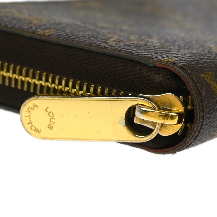 Louis Vuitton Fuchsia Monogram Zippy Wallet M41895 GI2157 XX34177