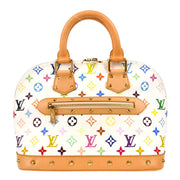 Louis Vuitton White Monogram Multicolor Alma Handbag M92647 FL1013 164803