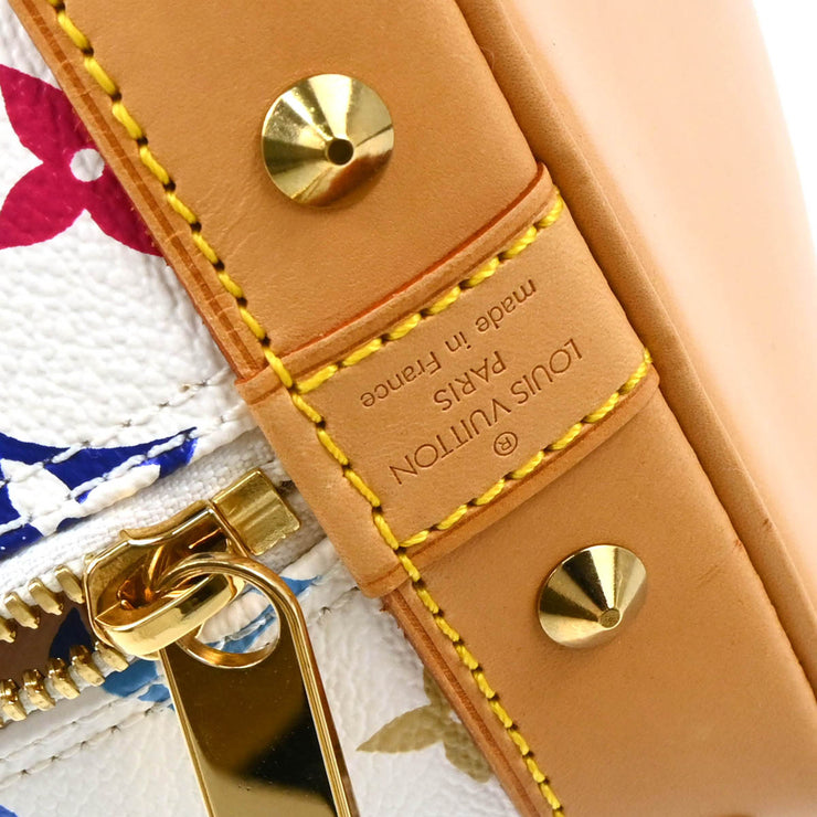 Louis Vuitton White Monogram Multicolor Alma Handbag M92647 FL1013 164803
