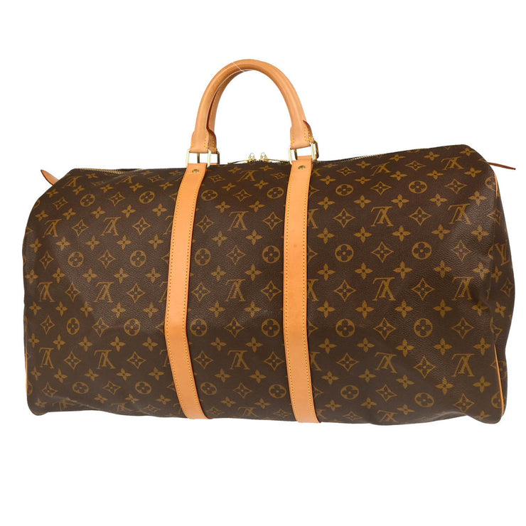 Louis Vuitton Monogram Keepall 55 Travel Duffle Handbag M41424 DU1154 165024