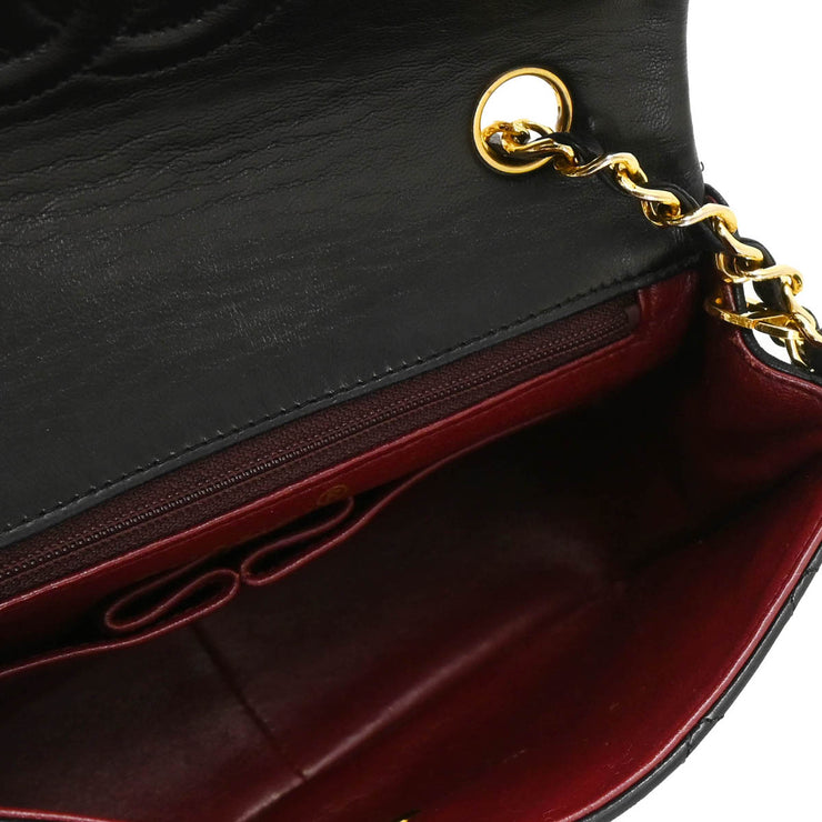 Chanel Black Lambskin Classic Square Flap Shoulder Bag 20 184647