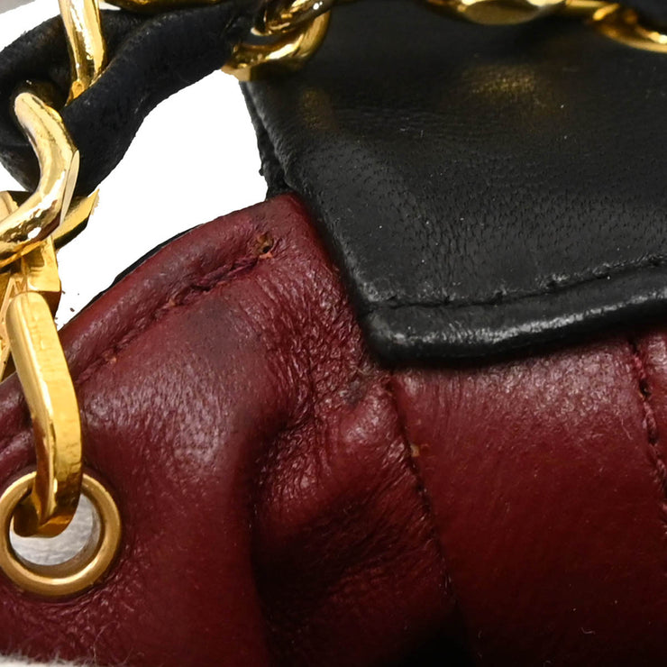 Chanel Black Lambskin Classic Square Flap Shoulder Bag 20 184647