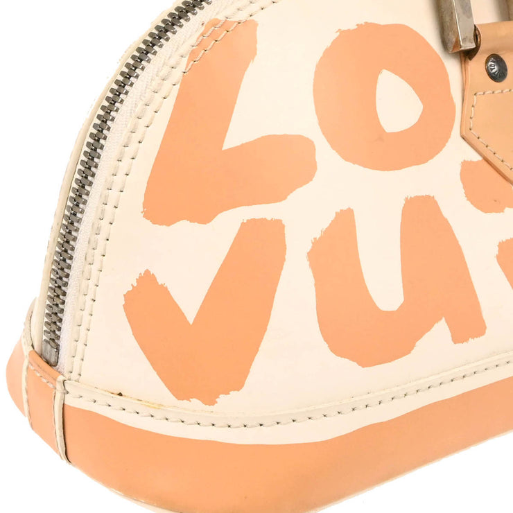 Louis Vuitton Beige Graffiti Alma Horizontal Handbag M92176 BA0041 194152