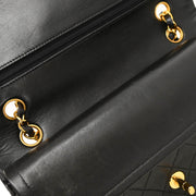 Chanel Black Lambskin Medium Double Flap Shoulder Bag 194249