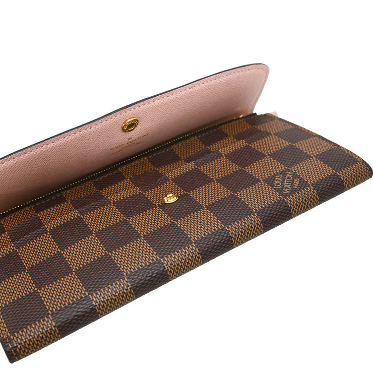 Louis Vuitton Damier Portefeuille Emilie Long Wallet N60214 TA3270 XX33661