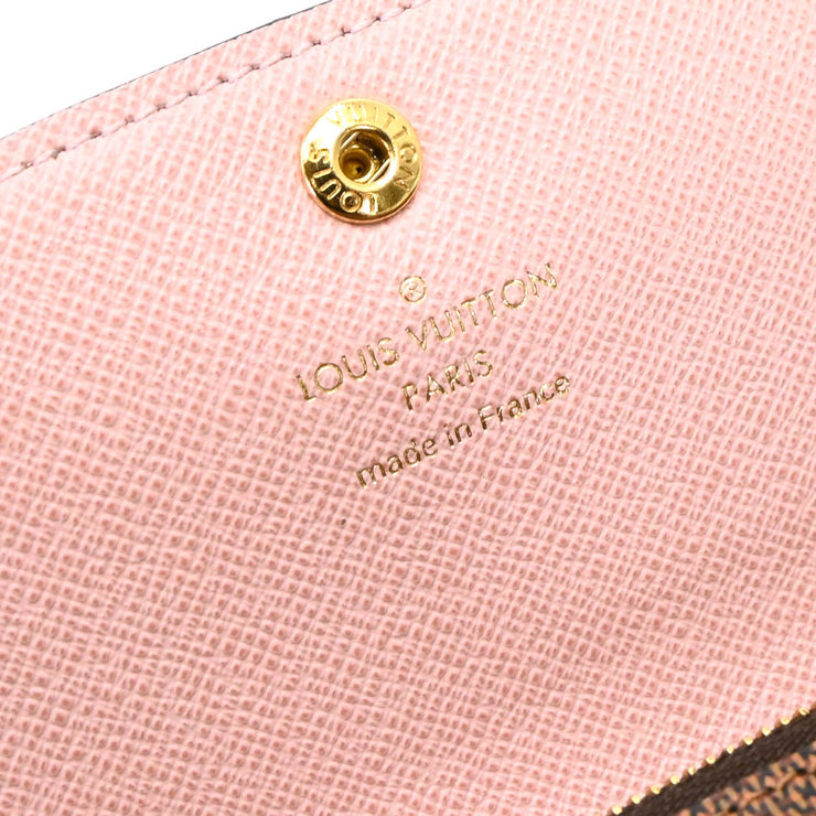 Louis Vuitton Damier Portefeuille Emilie Long Wallet N60214 TA3270 XX33661