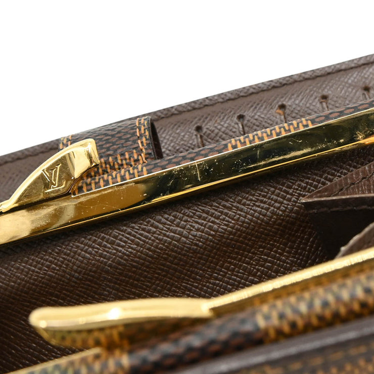 Louis Vuitton Damier Portefeuille Viennois Wallet N61664 MI4018 XX33850