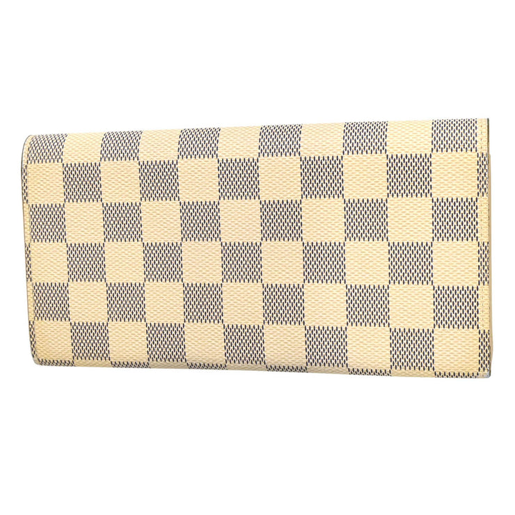 Louis Vuitton Damier Azur Portefeuille Emilie Long Wallet N41625 TA0129 XX34026