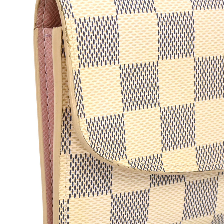 Louis Vuitton Damier Azur Portefeuille Emilie Long Wallet N41625 TA0129 XX34026