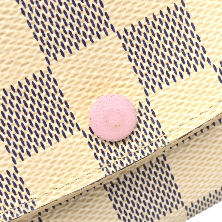 Louis Vuitton Damier Azur Portefeuille Emilie Long Wallet N41625 TA0129 XX34026