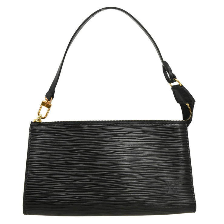 Louis Vuitton Black Epi Pochette Accessoires Pouch Handbag M52942 CA0958 XX34464