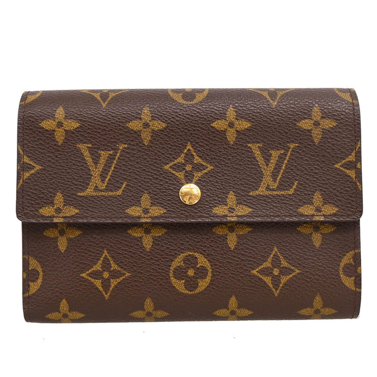 Louis Vuitton Monogram Porte Tresor Etui Papier Wallet M61202 SD0041 XX34486